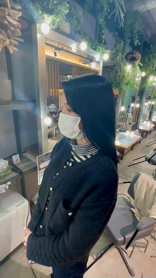 セミロング カラー 溜 一太のヘアスタイル