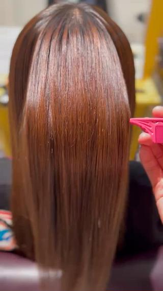 ロング 縮毛矯正／レイヤー／ 🌼mizukiのヘアスタイル