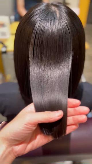 ミディアム 縮毛矯正／レイヤー／ 🌼mizukiのヘアスタイル