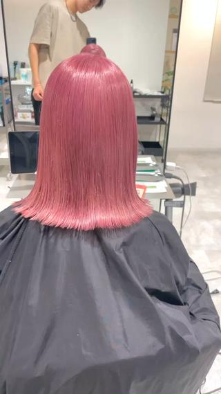 ミディアム 神戸でブリーチなら puty/レイヤーのヘアスタイル