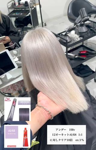 セミロング 神戸でブリーチなら puty/レイヤーのヘアスタイル