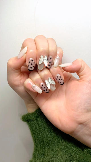 #ネイル#アートネイル#蝶々ネイル#韓国ネイル 