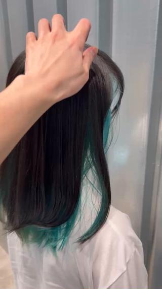 2回ブリーチをしています 