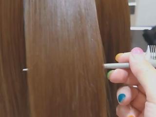 髪質改善ストレートで艶髪に️ 