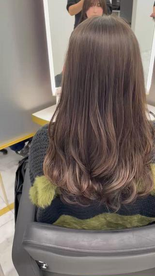 セミロング パーマ 左藤健人 デジタルパーマ/渋谷のヘアスタイル