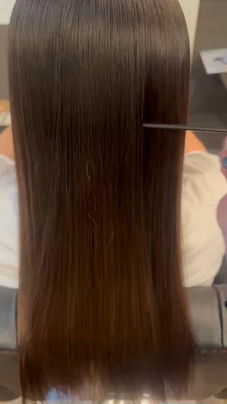 人生初の縮毛矯正をさせていただきました 