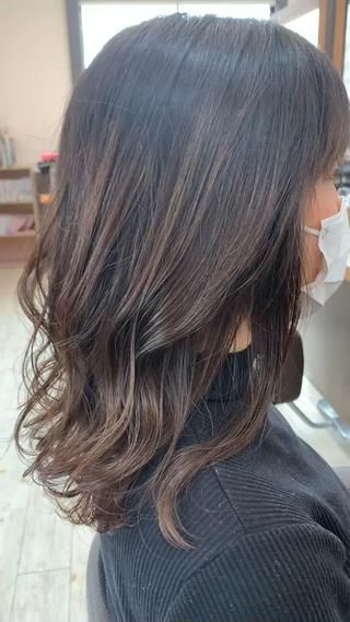 ロング カラー Lien 深井店のヘアスタイル