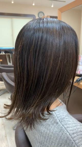 セミロング カラー Lien 深井店のヘアスタイル