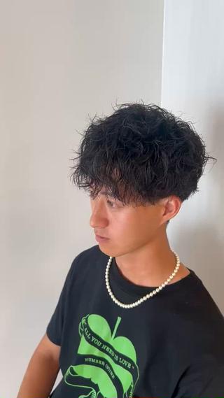 パーマ 柔らかい透明感カラー 🫧ゆうしん/高宮のヘアスタイル