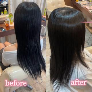 縮毛矯正の講習会にてモデルさん施術させていただきました！ 