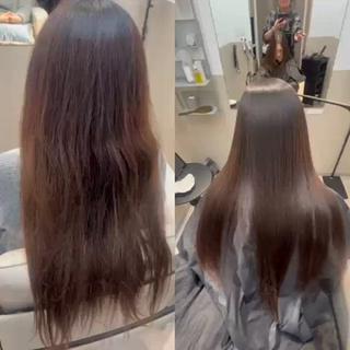 ロング カラー パーマ SALOWIN神戸三宮Suite店所属・髪質改善 美髪特化 ★神田のヘアスタイル