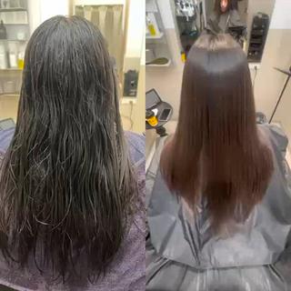 セミロング カラー パーマ SALOWIN神戸三宮Suite店所属・髪質改善 美髪特化 ★神田のヘアスタイル