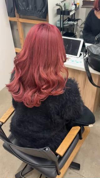 セミロング カラー COTAN所属・yui /ブリーチなしカラーのヘアスタイル