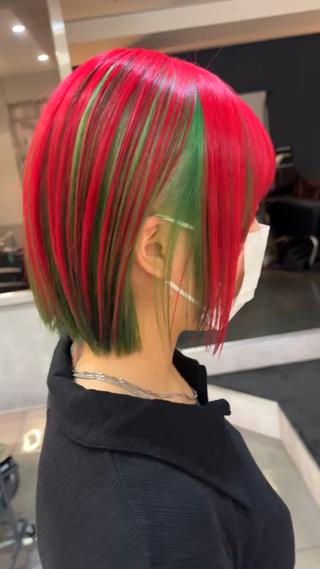 ミディアム カラー beaute錦糸町 🦖⋆͛yuka💚のヘアスタイル