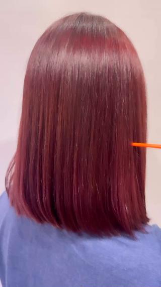 ミディアム カラー beaute錦糸町 🦖⋆͛yuka💚のヘアスタイル