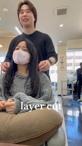ロング レイヤー職人・ 似合せ美容師そうまのヘアスタイル