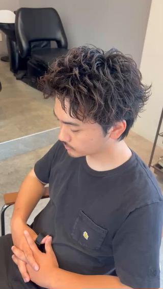 ショート パーマ メンズ 中島 耀一朗のヘアスタイル