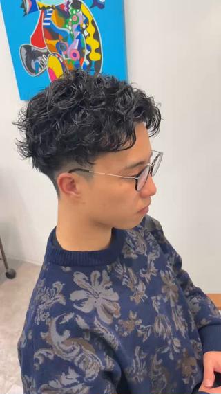 ショート パーマ メンズ 中島 耀一朗のヘアスタイル