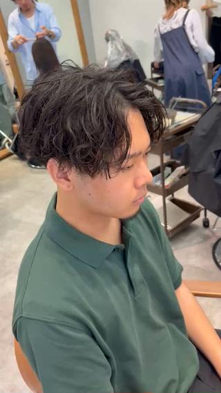 ショート パーマ メンズ 中島 耀一朗のヘアスタイル