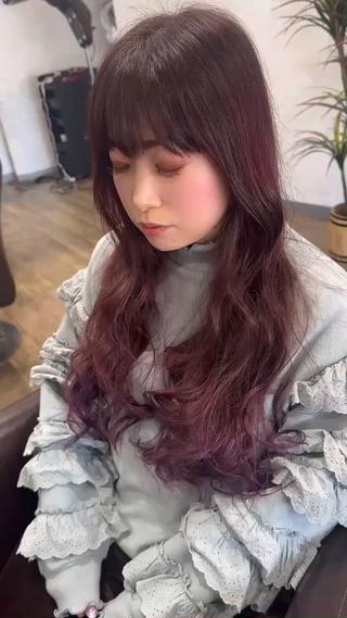 ブリーチなしで作るバイオレットカラー 