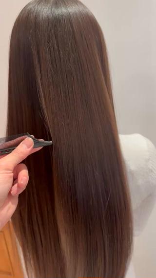 ロング カラー パーマ ヘアアレンジ VIVIE【ヴィヴィ】所属・髪質改善/韓国風 レイヤー/田村祐樹のヘアスタイル