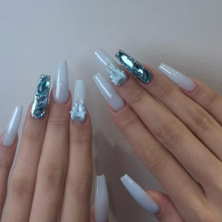 #ちゅるんネイル
#韓国ネイル
#ネイルモデル募集 