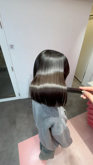 ショート 莉乃/縮毛矯正/髪質 改善/艶カラーのヘアスタイル