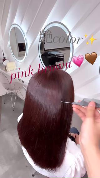 カラー 莉乃/縮毛矯正/髪質 改善/艶カラーのヘアスタイル