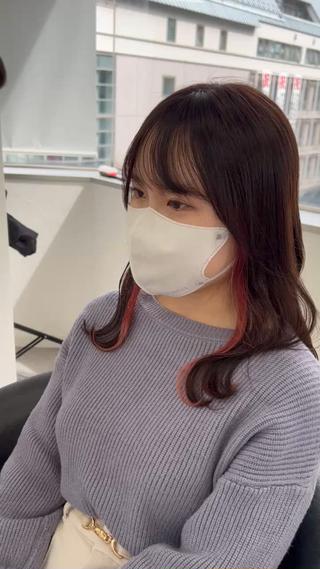 カラー 莉乃/縮毛矯正/髪質 改善/艶カラーのヘアスタイル