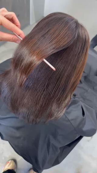 セミロング 髪質改善ageless所属・ageless/ marina髪質改善のヘアスタイル