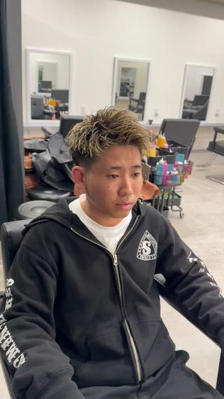 ショート カラー メンズ WIND by CIEL Flare 心斎橋所属・渡邉 勇樹のヘアスタイル