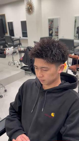 短髪無造作パーマ！！ 