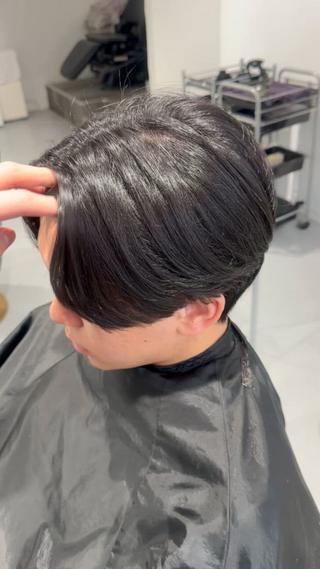 曲がる縮毛矯正、乾かしただけ。 