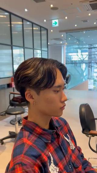 パーマ メンズ 縮毛矯正/カット/ 韓国ヘア/蛯原🍤のヘアスタイル