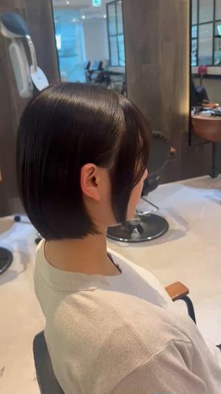 ミディアム カラー 縮毛矯正/カット/ 韓国ヘア/蛯原🍤のヘアスタイル