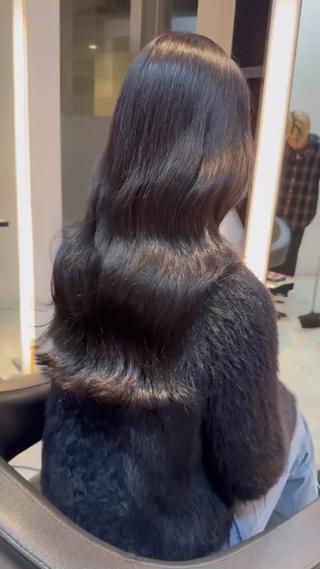 ロング カラー 縮毛矯正/カット/ 韓国ヘア/蛯原🍤のヘアスタイル