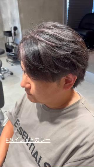 #コントラストハイライト#メンズハイライト 