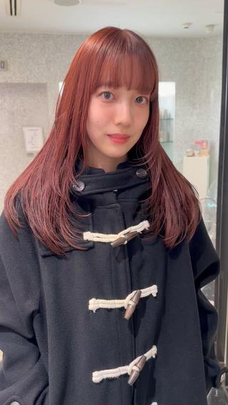 セミロング カット/パーマ/ カラー林本　南壱人のヘアスタイル