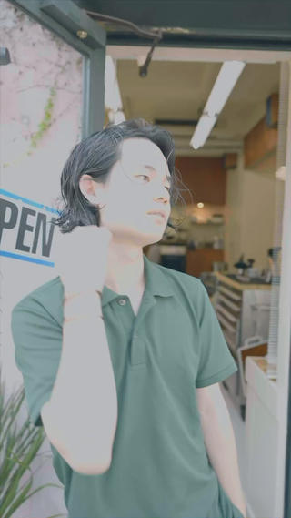 ミディアム カラー パーマ メンズ 🔗メンズサロン🔗 Kieのヘアスタイル