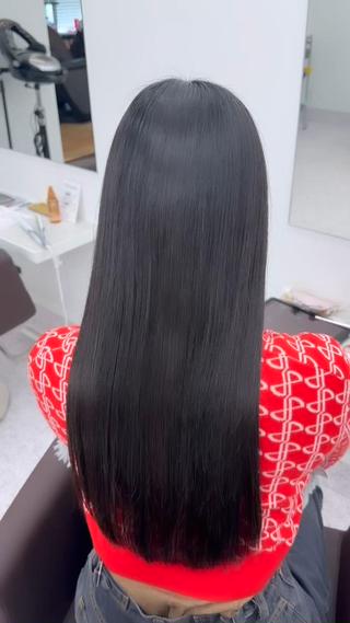 ロング カラー パーマ ヘアアレンジ メンズ 透明感カラー／ 新潟万代/池野里衣のヘアスタイル