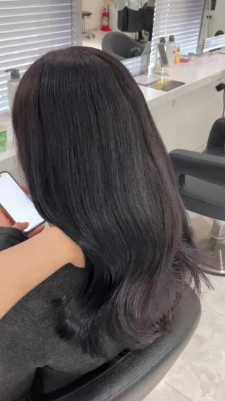 ロング カラー ヘアアレンジ 🫧透明感ラベンダー 似合わせ🫧あい🫧のヘアスタイル