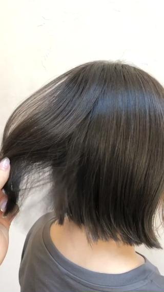 ワンポイントのインナーカラーでちょっとした変化を楽しむデザインです☆ 