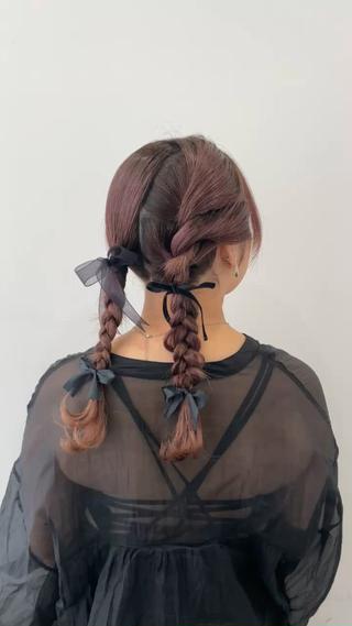 ヘアアレンジ 艶カラー/アレンジ/ はまぐちうみのヘアスタイル