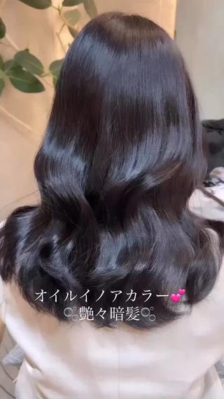 セミロング ハッシュカット/韓国 レイヤー/カハナのヘアスタイル