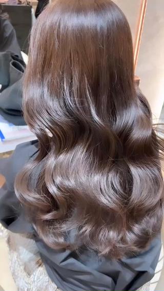 ロング ハッシュカット/韓国 レイヤー/カハナのヘアスタイル