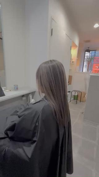 ロング バレイヤージュ 宮本宗嵩のヘアスタイル