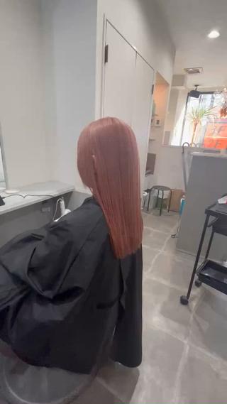 ロング バレイヤージュ 宮本宗嵩のヘアスタイル