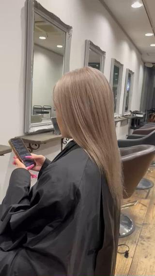 カラー バレイヤージュ 宮本宗嵩のヘアスタイル