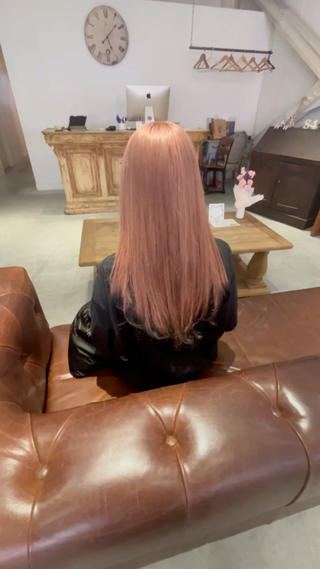 ロング カラー バレイヤージュ 宮本宗嵩のヘアスタイル