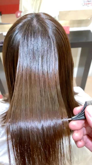 ミディアム 髪質改善美容師 鈴木のヘアスタイル